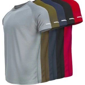 5pcs Athletic Reflective T-Shirts